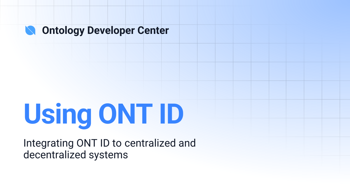 Using ONT ID | Ontology Developer Center